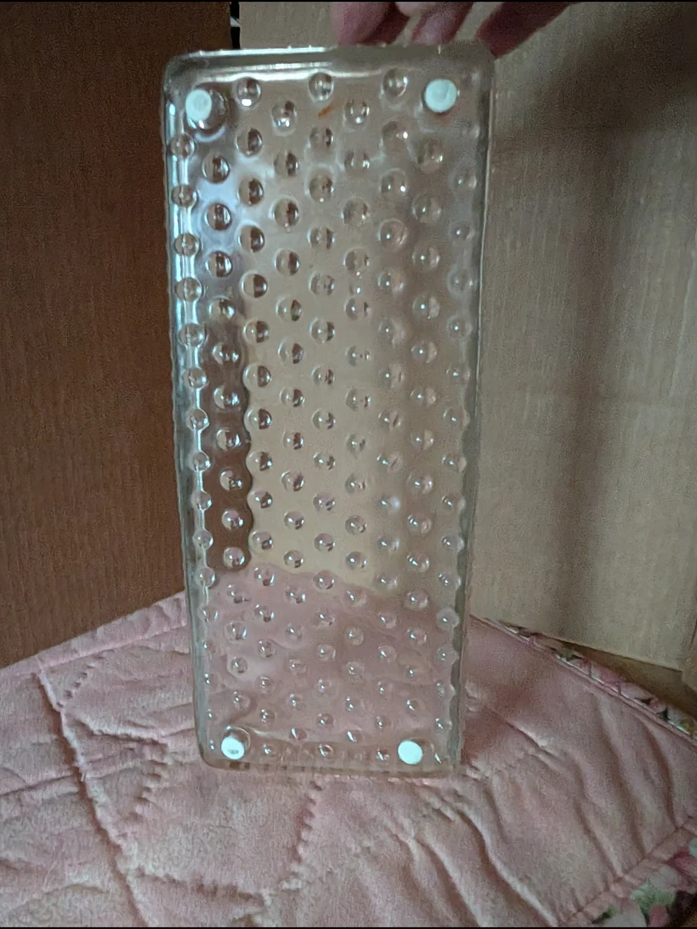 Pink Glass Rectangular Tray - Pink Accent